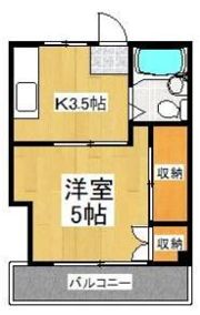アシックハイツの間取り画像