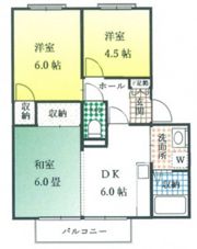 ロジュマン湊Aの間取り画像