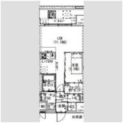 Alivis浪速東SoL TERRACEの間取り画像