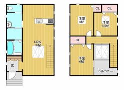 Palette Cube S棟の間取り画像