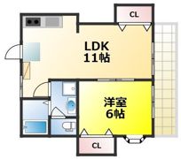 コーポサニーの間取り画像