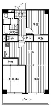 大淀町スカイハイツの間取り画像
