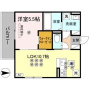 クランツ朝生田の間取り画像
