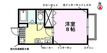 ハーモニーハイツ岡山の間取り画像