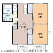 ハイツ北村の間取り画像