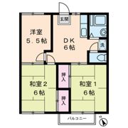 ウエスト立川の間取り画像