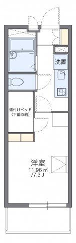 レオパレスエトワール朝日Ⅱの間取り画像