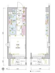 リヴシティ王子弐番館の間取り画像