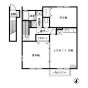 アンビックス利府 弐番館の間取り画像