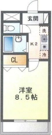 サンプラスⅢの間取り画像