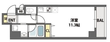 アビテ北御堂の間取り画像