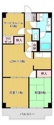 グリーンパレス和光の間取り画像