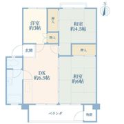 烏山北住宅26号棟の間取り画像