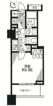 シティタワー横濱の間取り画像