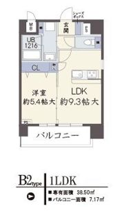 ノブレ梅北の間取り画像