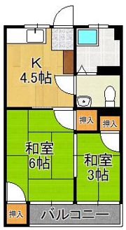 正建ハイツ力丸の間取り画像