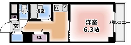 ヴァン・ベェール（門真）の間取り画像