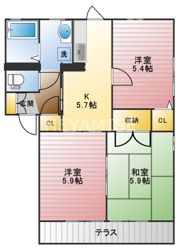 ディアス・オークの間取り画像