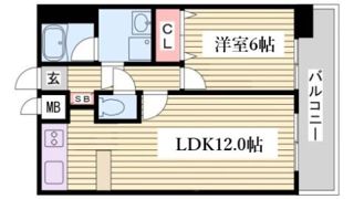 エステムプラザ神戸水木通グランクロスの間取り画像
