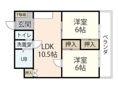 サンハイム庚午の間取り画像