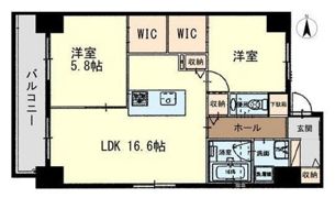ガーデン富田町の間取り画像
