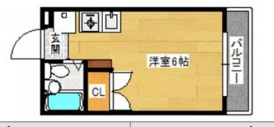 パラドール三筋の間取り画像