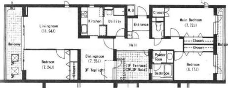 ウィスタリアコートCの間取り画像