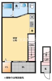 リバティメゾン貝津B棟の間取り画像
