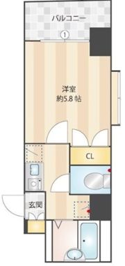 メインステージ早稲田の間取り画像