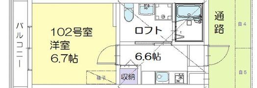 ピネーロ市川の間取り画像