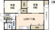 アルル屋代の間取り画像