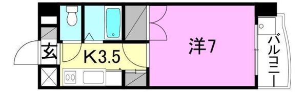 Y’sコート朝生田の間取り画像