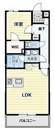 ぱくたうんルナ新通の間取り画像