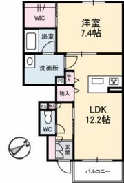 レユシール川内の間取り画像