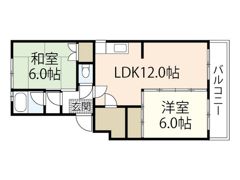 龍の口ハイツの間取り画像