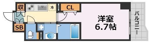 セレニテ心斎橋グランデの間取り画像