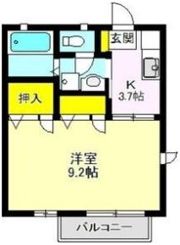 オークスアベニュー B棟の間取り画像