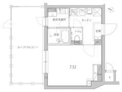 ハーモニーレジデンス品川高輪の間取り画像