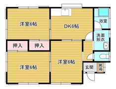 加須市南町7－47貸家F号棟の間取り画像