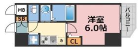 エステムコート難波サウスプレイスⅦリアンの間取り画像