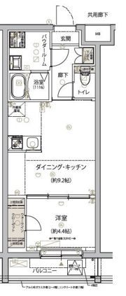ARCOBALENO SHIMURASAKAUEの間取り画像
