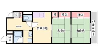 惣町サンハイツ1号棟の間取り画像