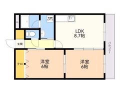シャトーさかいの間取り画像