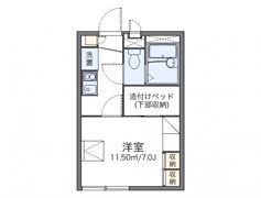 レオパレス潮騒の間取り画像