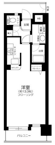 ユニーブル田町の間取り画像