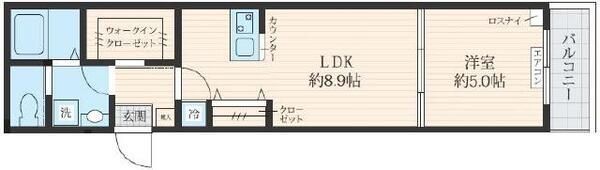 フォセット東日暮里の間取り画像