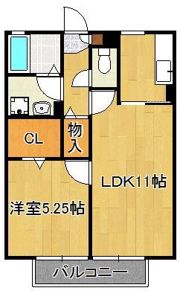 パークサイド東大谷の間取り画像