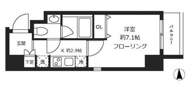 アクロスKの間取り画像