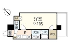 パレグレース中広の間取り画像