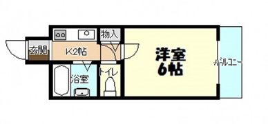 メルカード弐番館の間取り画像